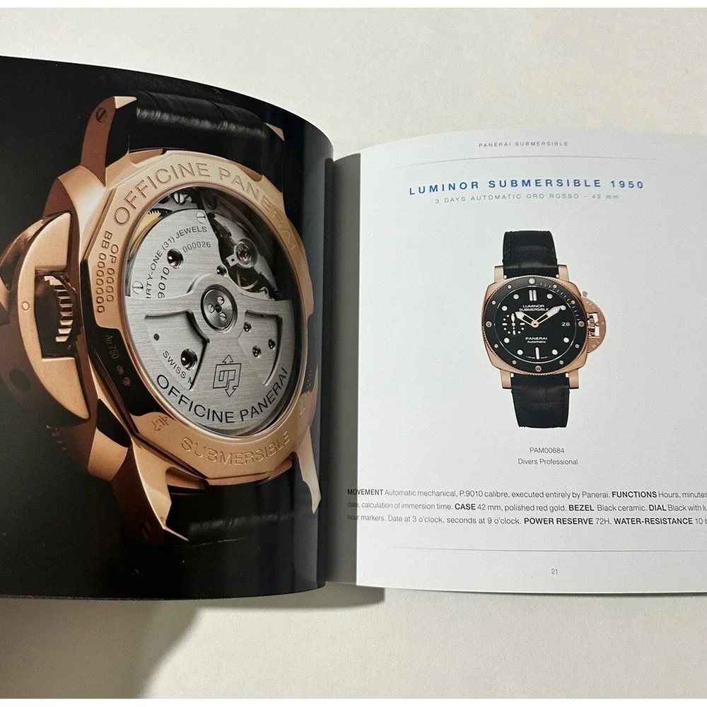 Officine Panerai Official Marketing‎ & Comunicazione Submersible Panerai Book
